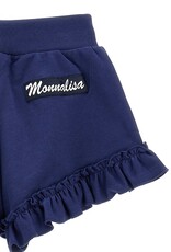 Monnalisa blauw short met ruches