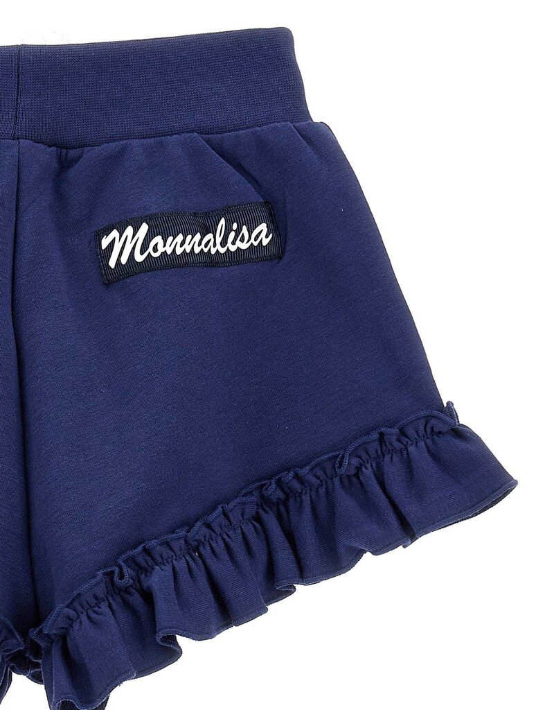 Monnalisa blauw short met ruches