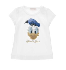 Monnalisa wit t-shirt met Donald Duck