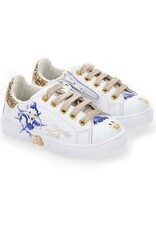 Monnalisa witte sneaker met donald duck print