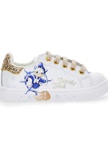 Monnalisa witte sneaker met donald duck print