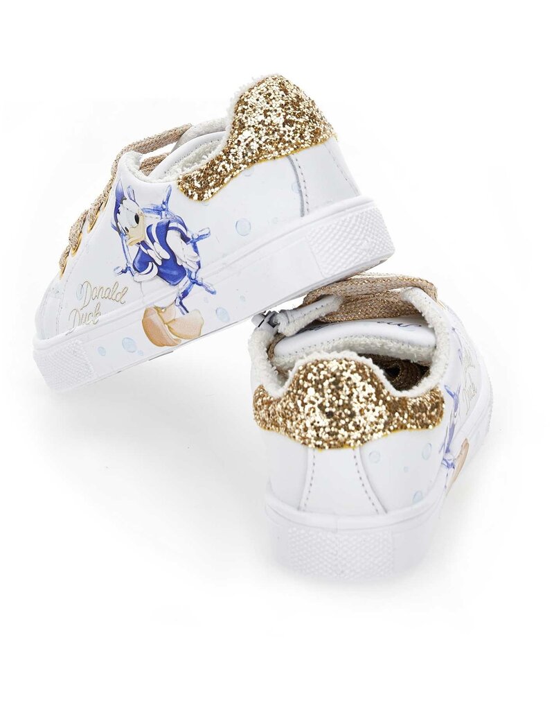 Monnalisa witte sneaker met donald duck print