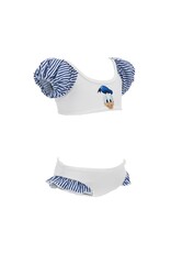 Monnalisa bikini wit blauw met Donald Duck print