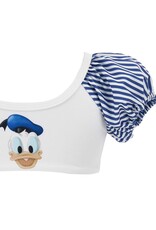 Monnalisa bikini wit blauw met Donald Duck print