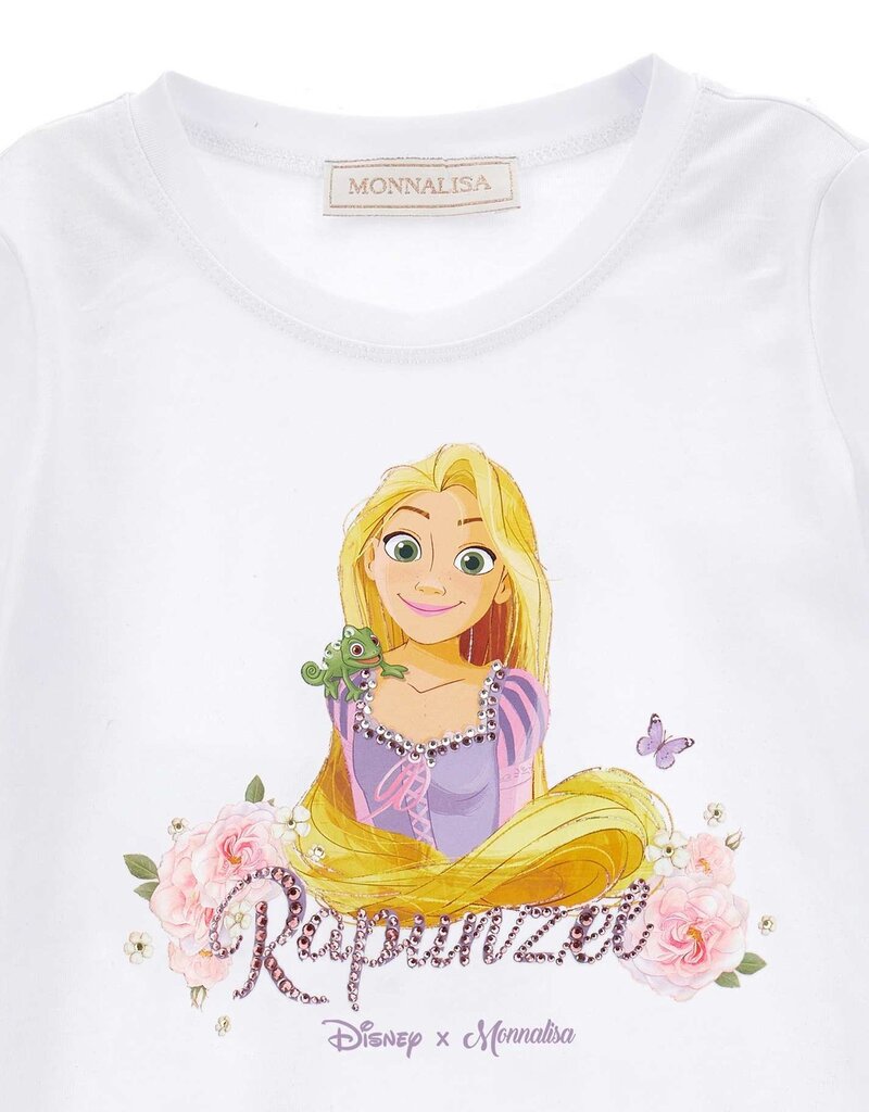 Monnalisa T-shirt met print van rapunzel