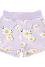 Monnalisa paars short met witte margrieten