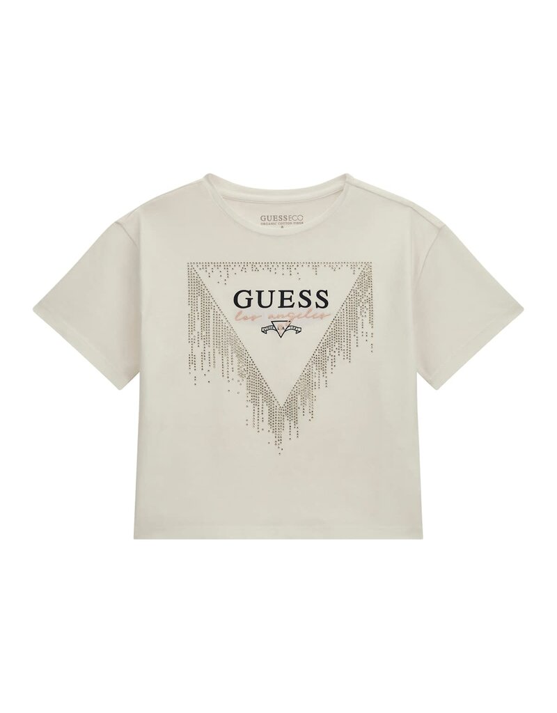 Guess T-shirt wit glitter logo