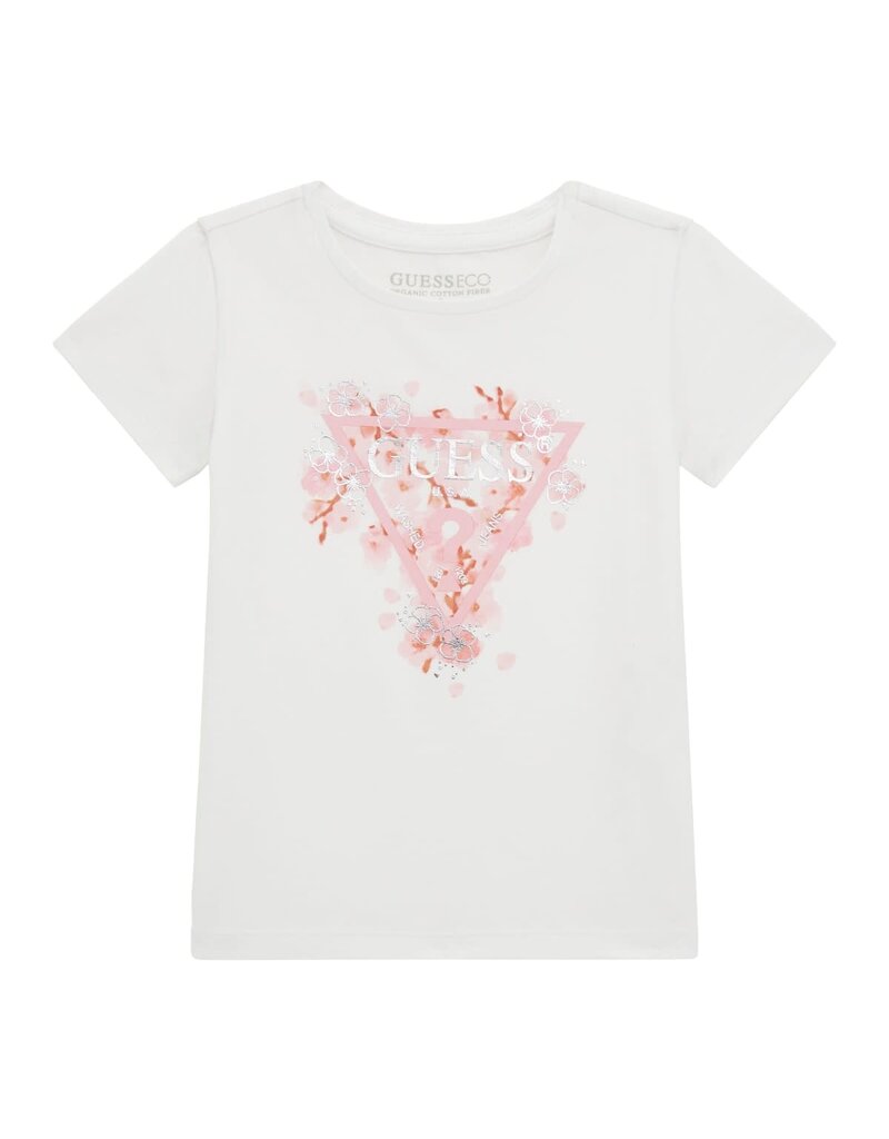 Guess T-shirt wit cherry blossom logo