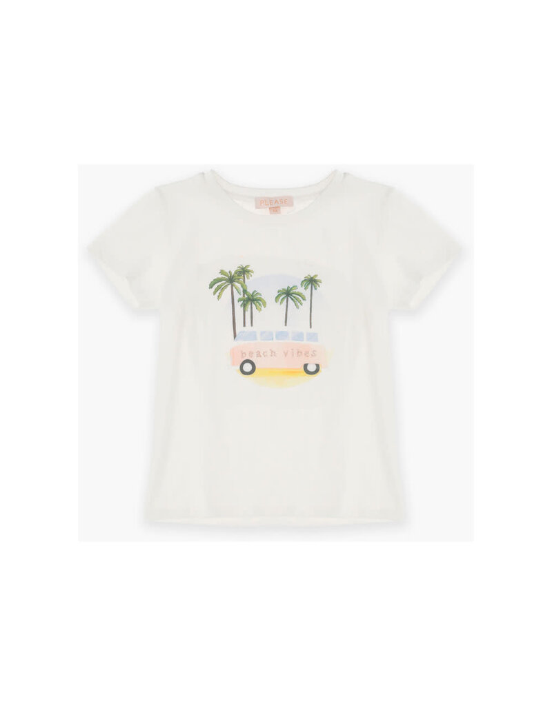 Please T-shirt wit beach vibes