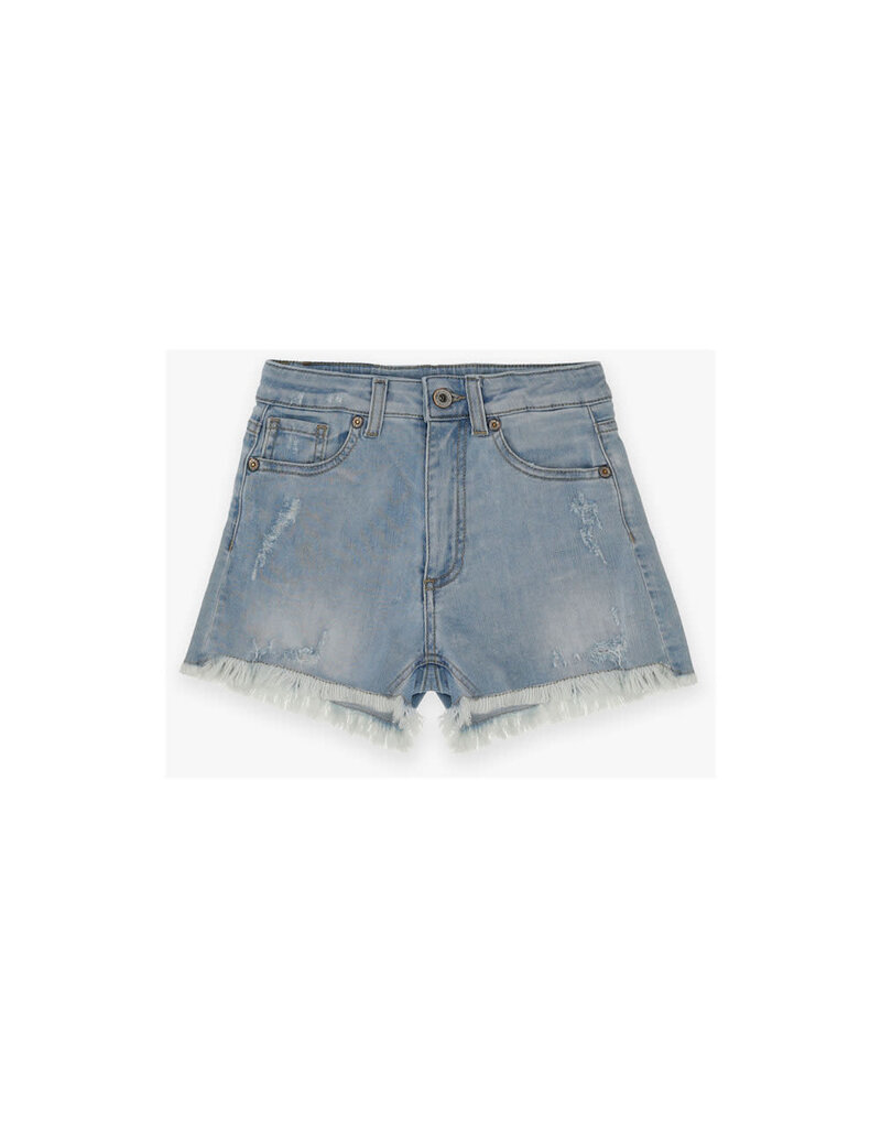 Please short jeans light afgewassen