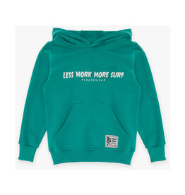 Please hoodie kap groen less work more surf