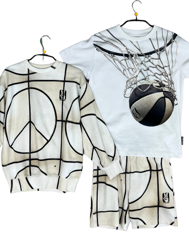 Molo short sweat ecru basketbalnet