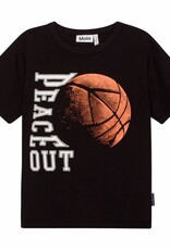 Molo T-shirt zwart print basketball