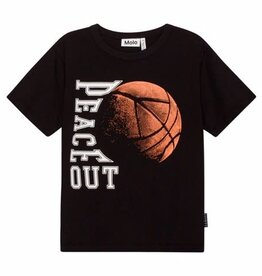 Molo T-shirt zwart print basketball