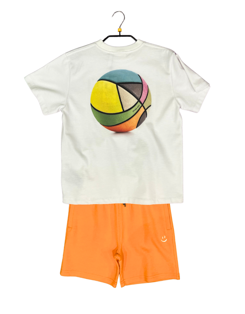 Molo T-shirt zwart print basketball