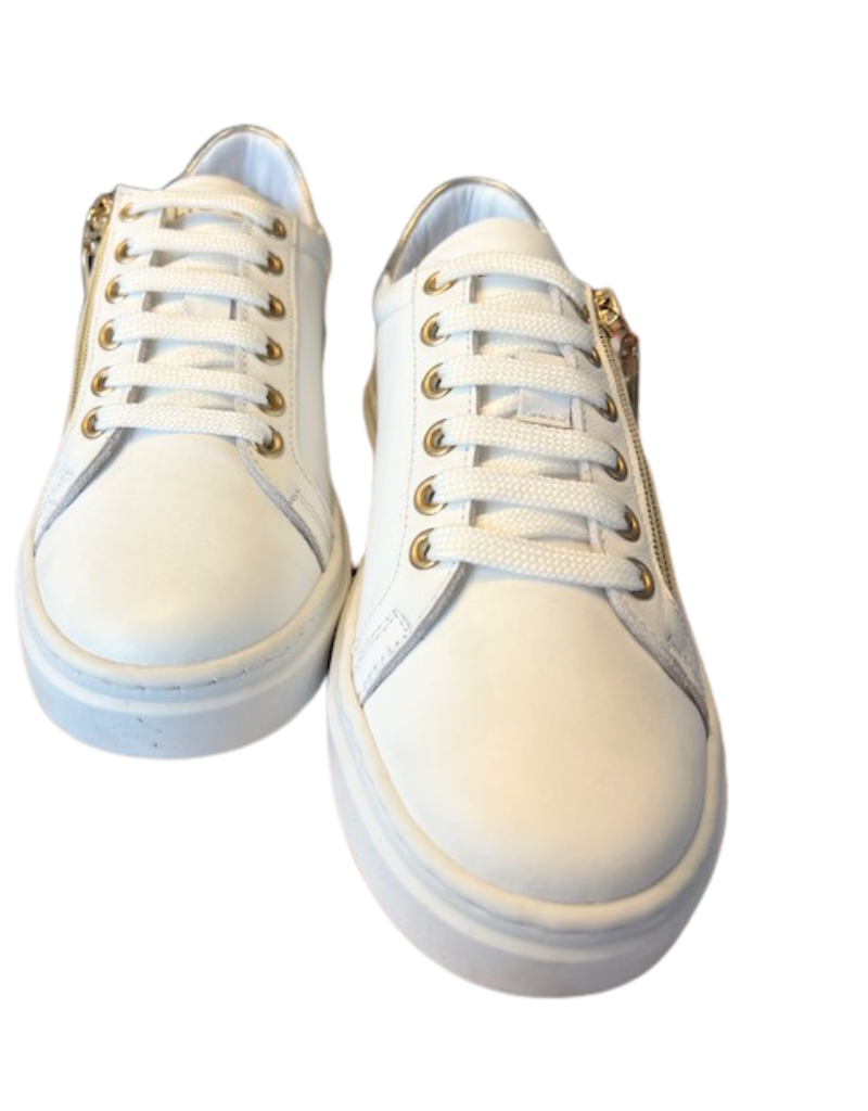 Liu Jo sneaker logo goud hogere zool rits