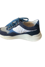 Red Limit/Hoops sneaker spec zool wit met blauwaccenten