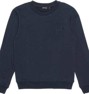 Antony Morato sweater logo donkerblauw