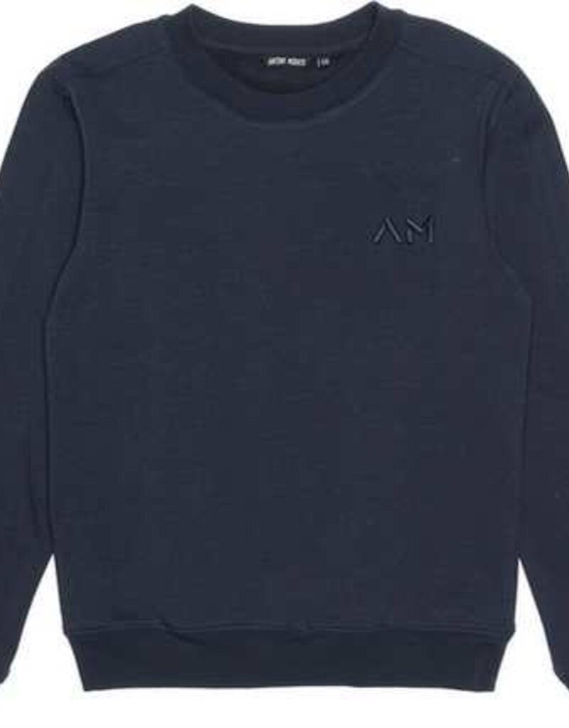 Antony Morato sweater logo donkerblauw