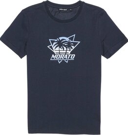 Antony Morato T-shirt donkerblauw palmboom logo  lichtbl