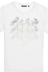 Antony Morato T-shirt wit palmbomen grijstinten