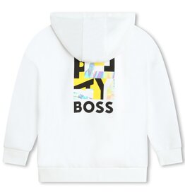 Boss sweater kap wit print