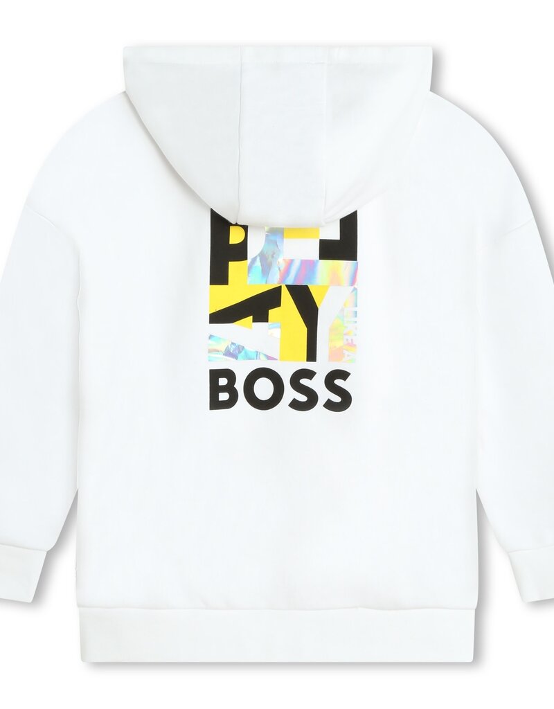 Boss sweater kap wit print