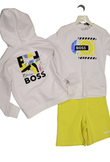 Boss sweater kap wit print