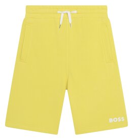 Boss short sweat geel