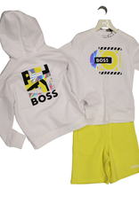 Boss short sweat geel