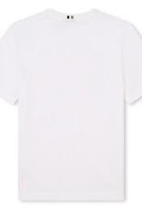 Boss T-shirt wit logo geel print