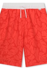 Boss zwemshort rood dessin