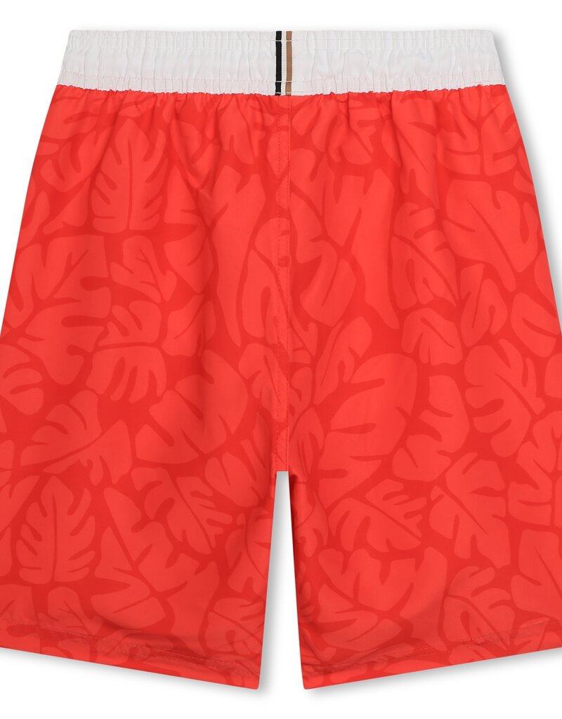 Boss zwemshort rood dessin