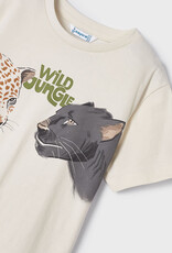 Mayoral T-shirt ecru tijger