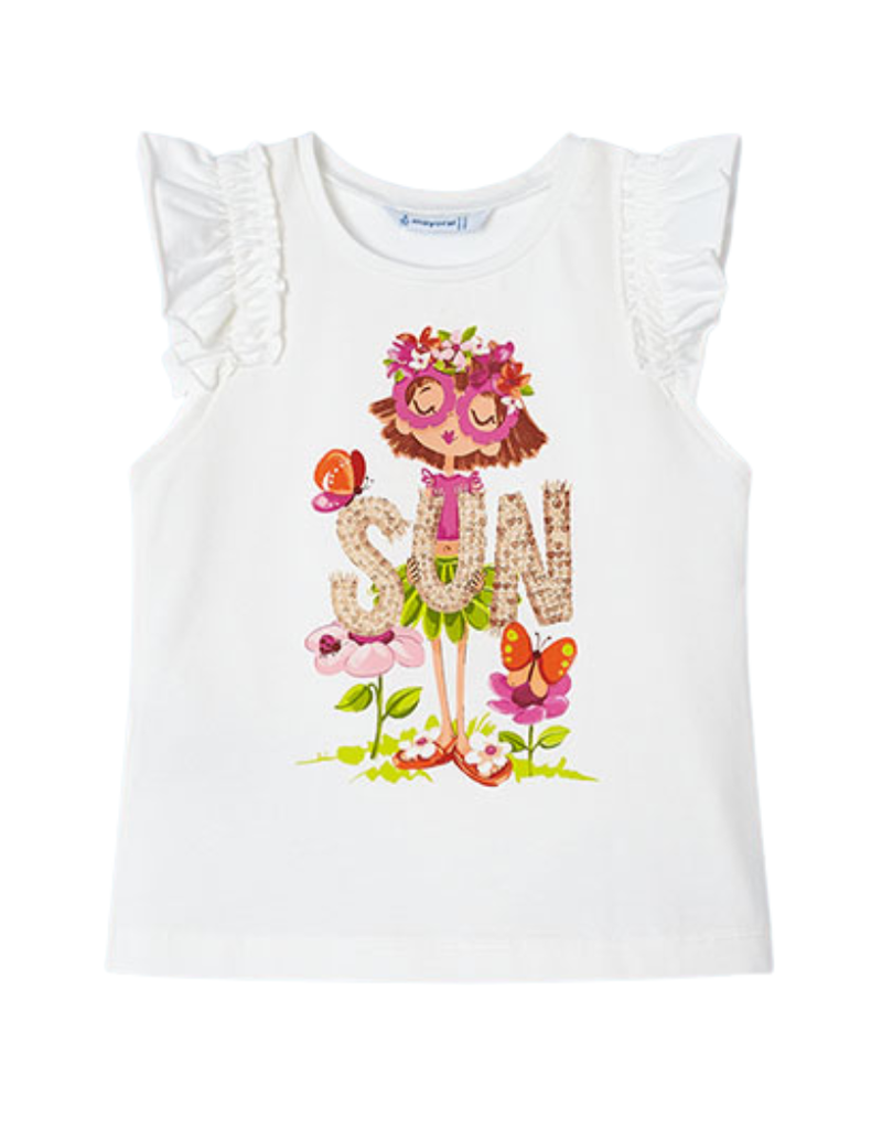 Mayoral top wit print meisje sun