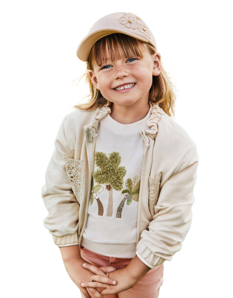 Mayoral gilet sweat ecru beige