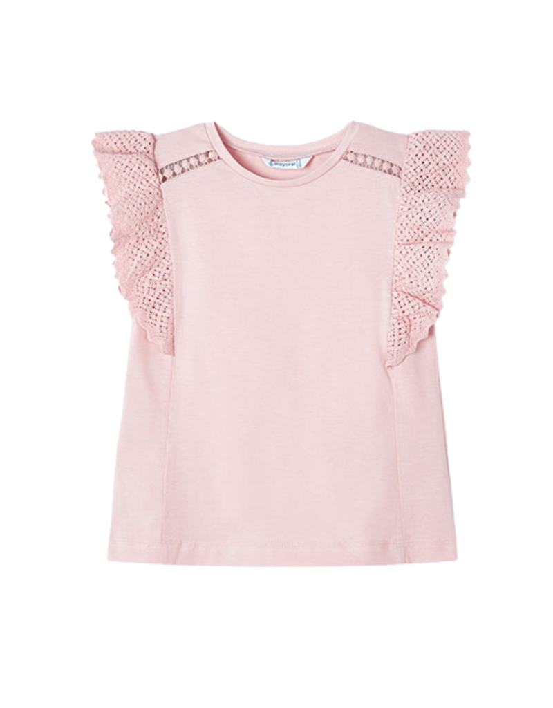 Mayoral top nude roze roesjes