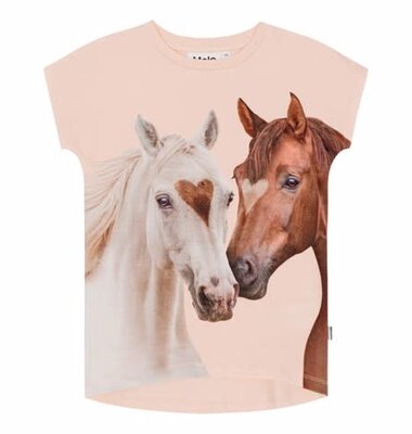 Molo T-shirt paarden roze