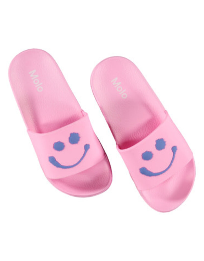 Molo slippers smiley roze