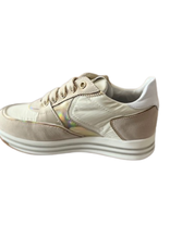 Rtb/Hoops sneakers hogere zool creme beige goud tinten