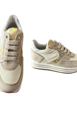 Rtb/Hoops sneakers hogere zool creme beige goud tinten