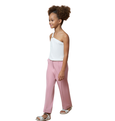 Mayoral broek nude crepe pant