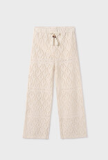 Mayoral broek jacquard ajour ecru