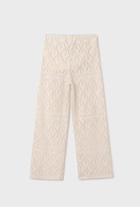 Mayoral broek jacquard ajour ecru