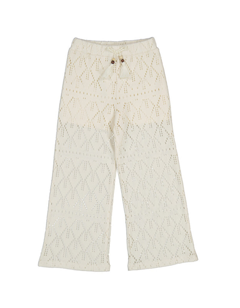 Mayoral broek jacquard ajour ecru