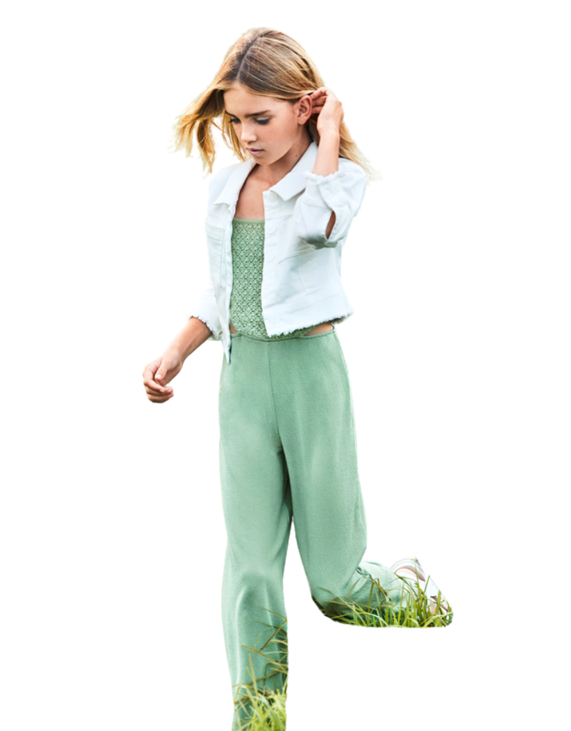 Mayoral jumpsuit mint groen zonder mouw