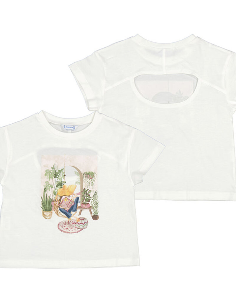 Mayoral T-shirt wit print planten