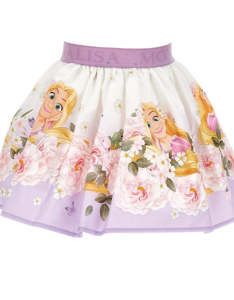 Monnalisa mooie rok met bloemenprint en rapunzel