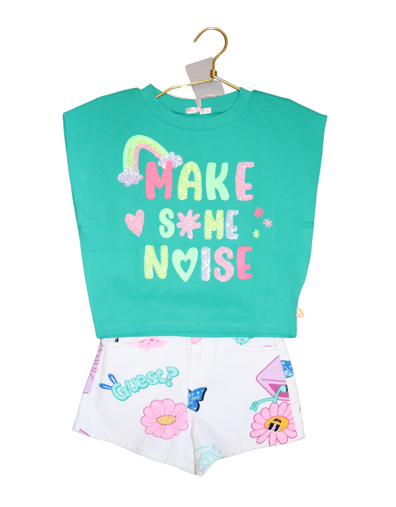 Billieblush T-shirt watergroen shake some noice