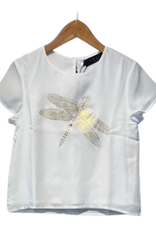 Noali taro-lib blouse t-shirt voile wit